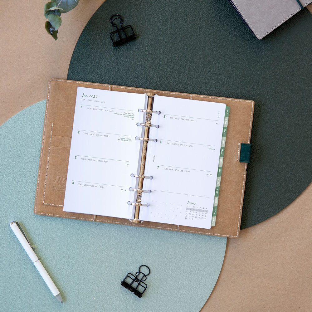 Filofax Eco Essential Pocket Organiser Dark Walnut - Cafe Supply