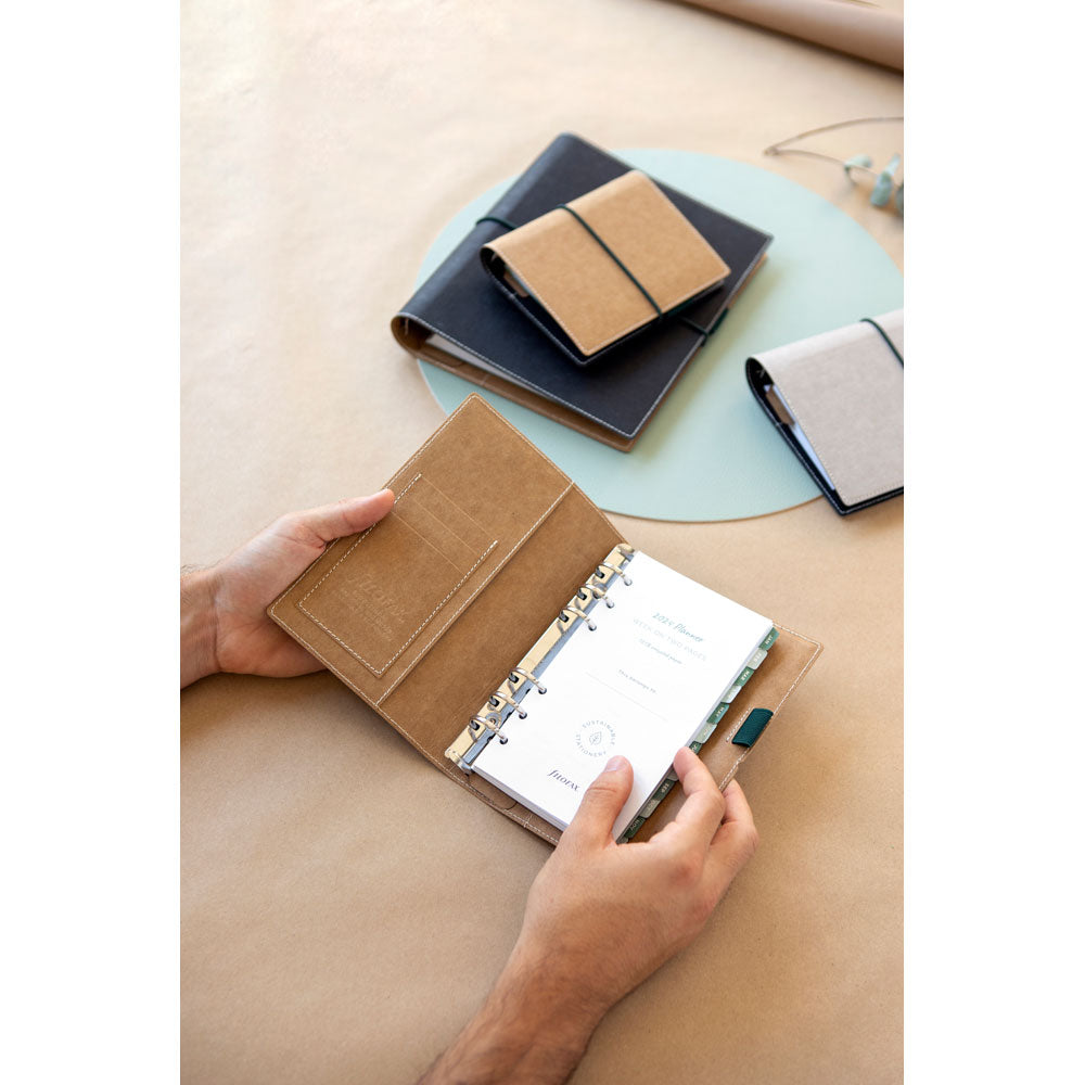 Filofax Eco Essential Pocket Organiser Dark Walnut - Cafe Supply