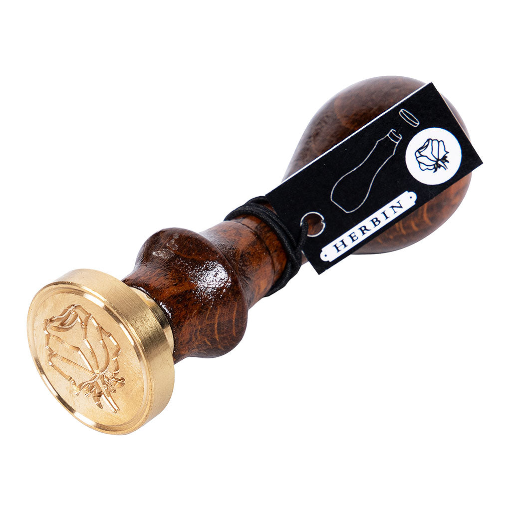 Herbin Wooden Handle Round Seal Rose - Cafe Supply