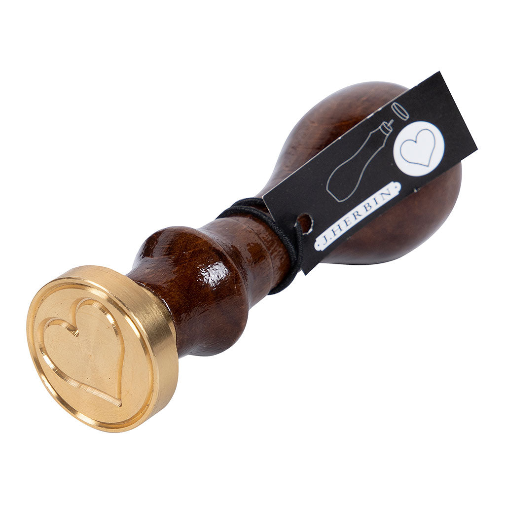 Herbin Wooden Handle Round Seal Heart - Cafe Supply