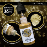Octopus Fluids Alcohol Ink Gold Rush Metallic 30ml - Cafe Supply