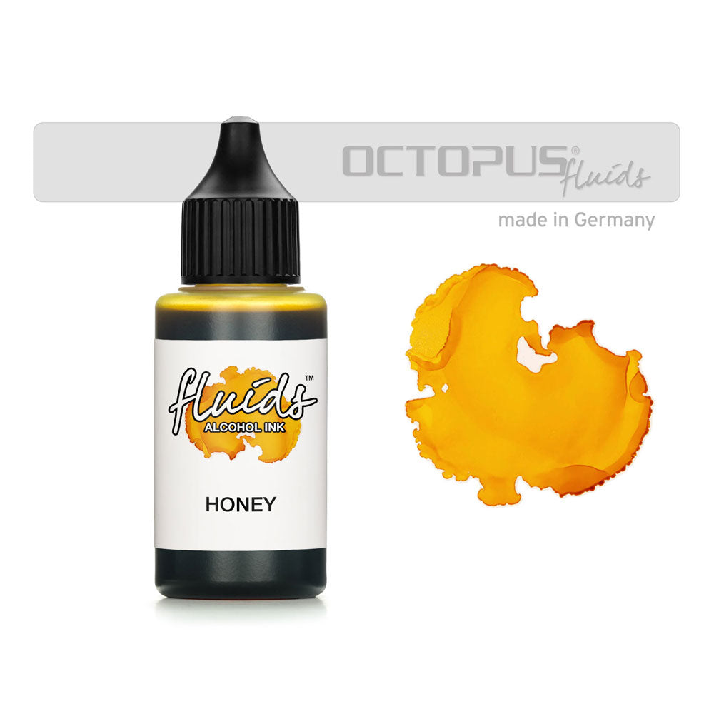 Octopus Fluids Alcohol Ink Honey Brown 30ml - Cafe Supply