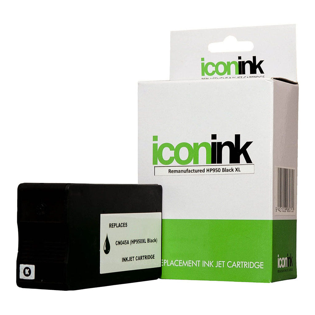 Icon Compatible HP 950 XL Black Ink Cartridge (CN045AA) - Cafe Supply