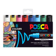 Uni Posca Marker 4.5-5.5mm Bold Bullet 8 Pack Asstd PC-7M - Cafe Supply