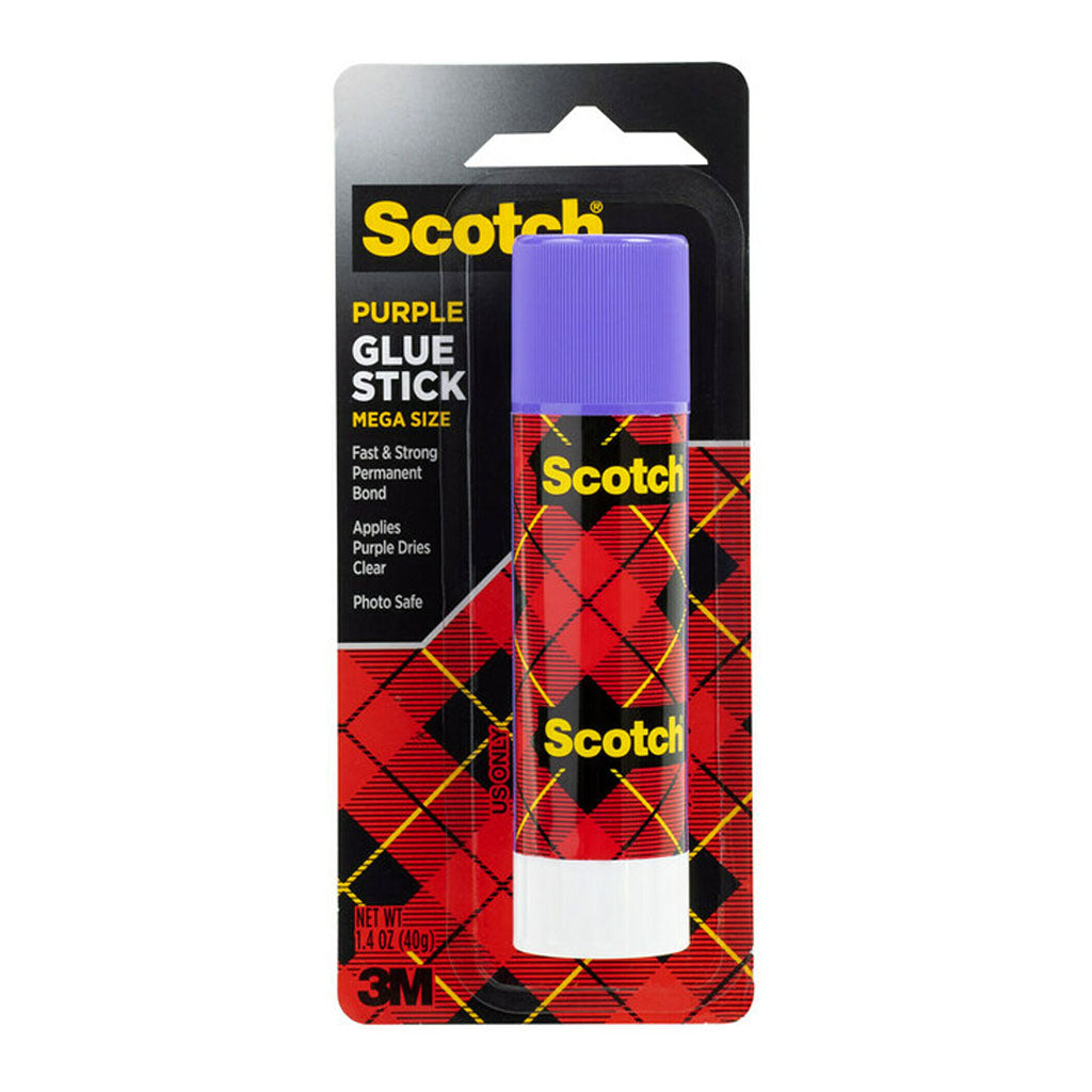 Scotch Mega Permanent Purple Glue Stick 6108-Mega 40g - Cafe Supply