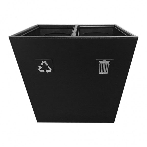 Leatherette Rubbish & Recycling Bin - Cafe Supply