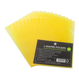 OSC L Shaped Pockets A4 Yellow, Pack of 12 - Cafe Supply