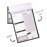 Pukka Carpe Diem Daily Planner Pad Black - Cafe Supply
