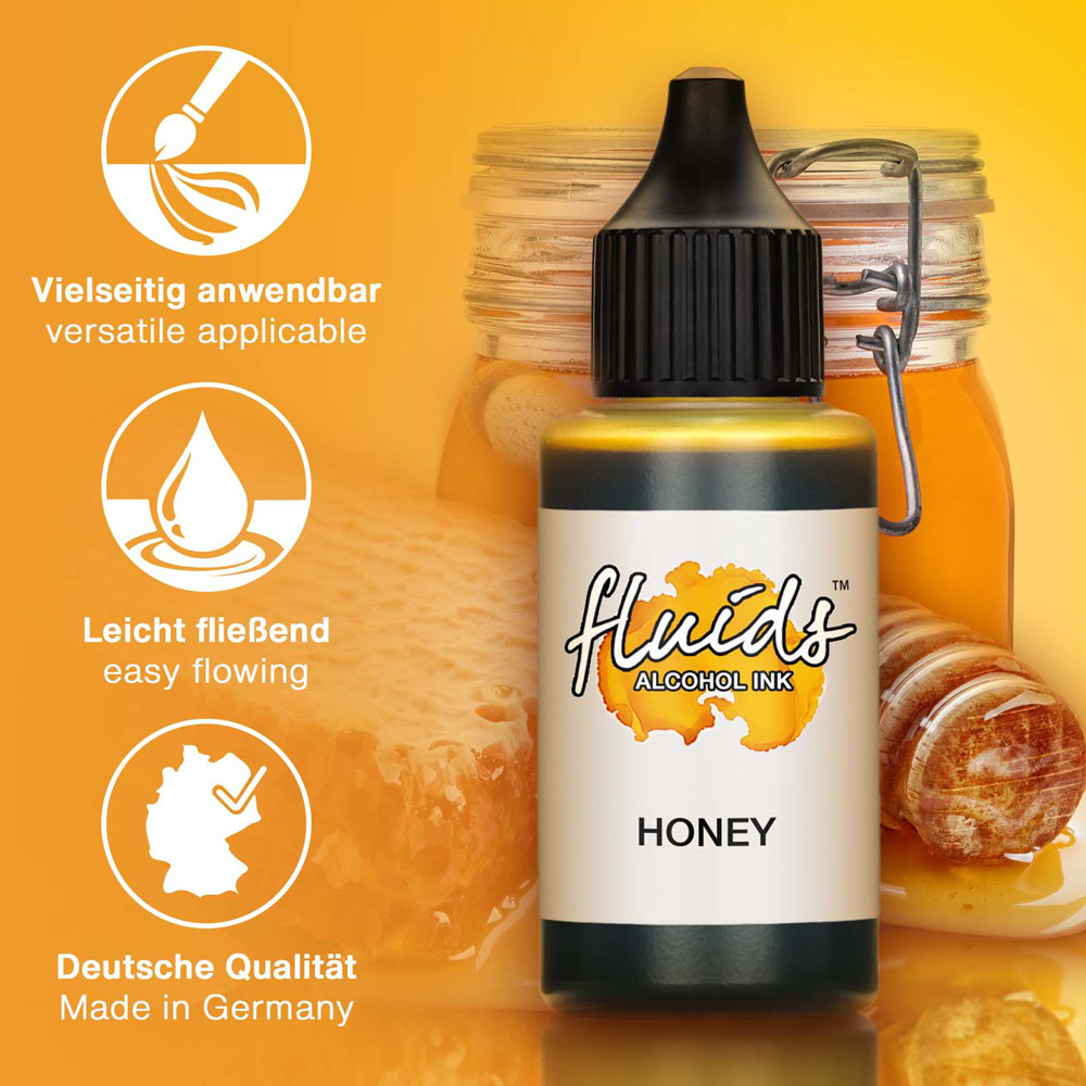 Octopus Fluids Alcohol Ink Honey Brown 30ml - Cafe Supply