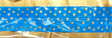Cake Band Star Blue/Gold 63mm (7m) - Cafe Supply