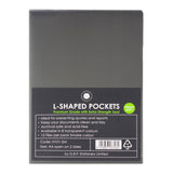 OSC L Shaped Pockets A4 Smoke, Pack of 12 - Cafe Supply