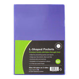 OSC L Shaped Pockets A4 Purple, Pack of 12 - Cafe Supply