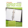 Debden Desk Dayplanner Refill Undated Day to a Page - Cafe Supply