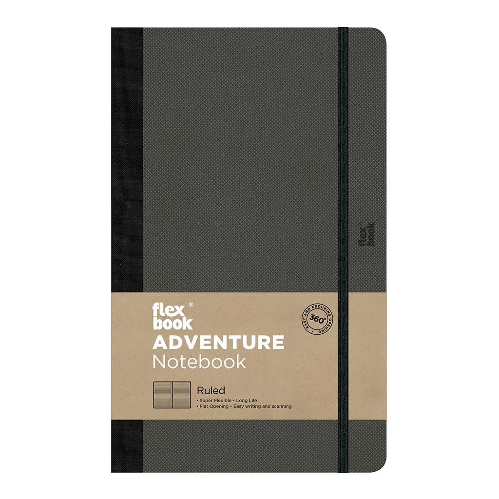 Flexbook Adventure Notebook Medium Ruled Off-Black - Cafe Supply