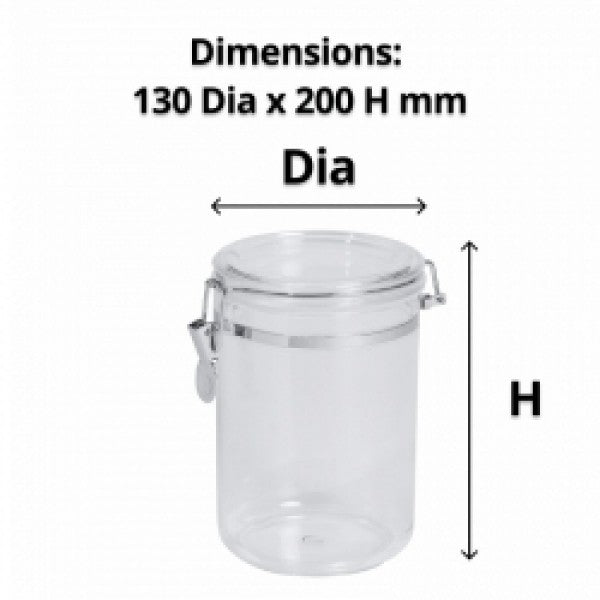 Acrylic Storage Canister 1.8L - Cafe Supply