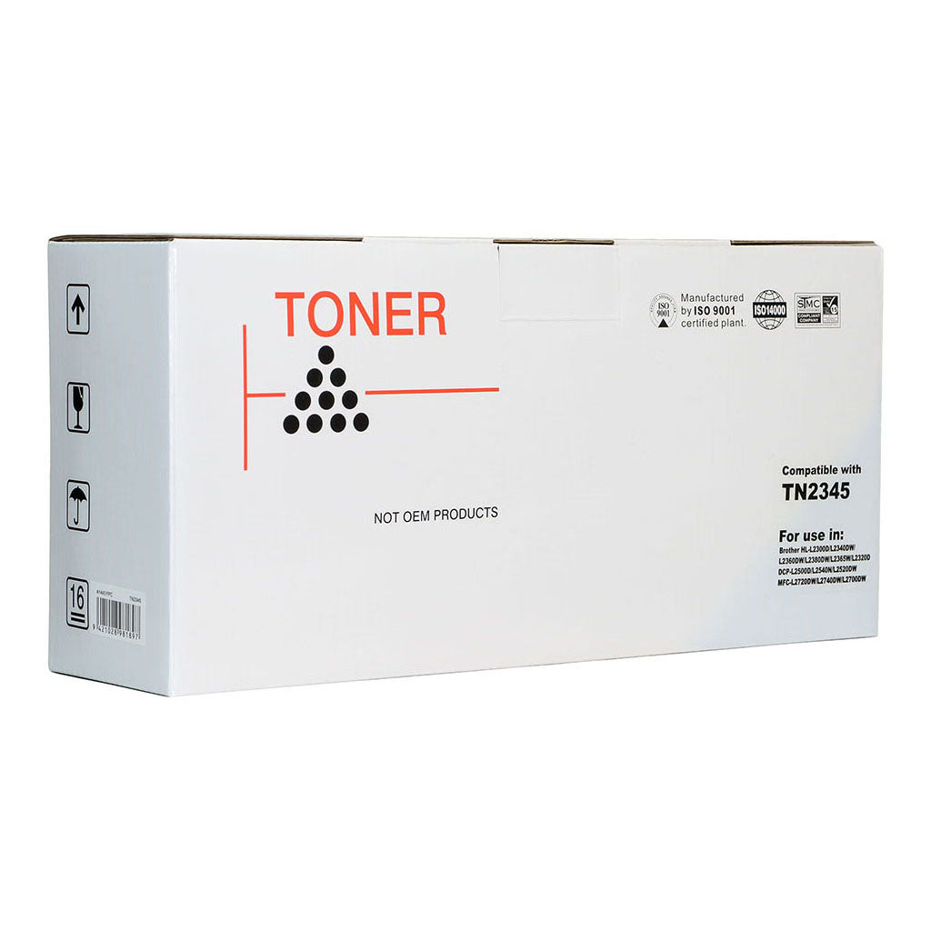 Icon Compatible Brother TN2345 Black Toner Cartridge - Cafe Supply
