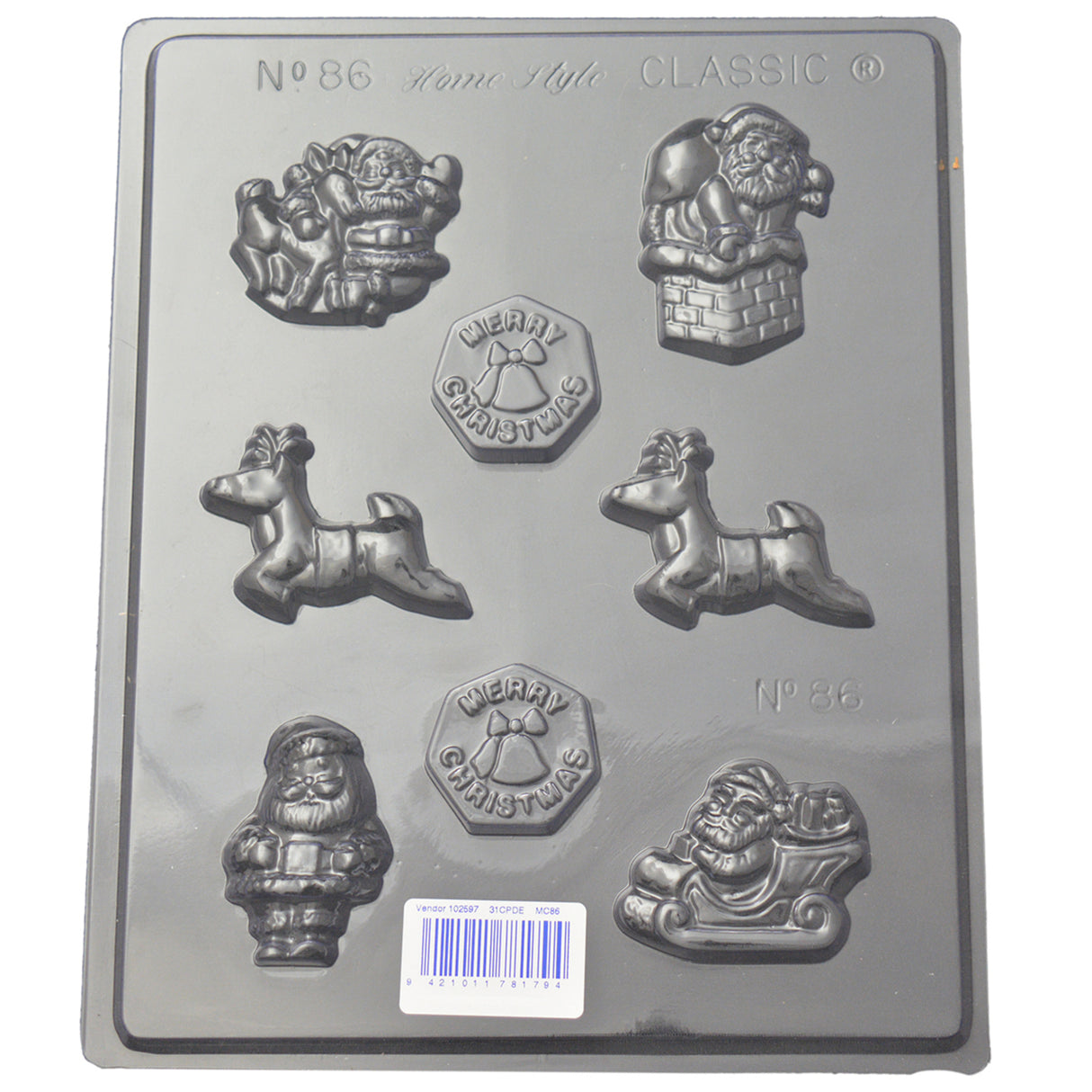 Christmas Reindeer Mould (0.6mm) - Cafe Supply