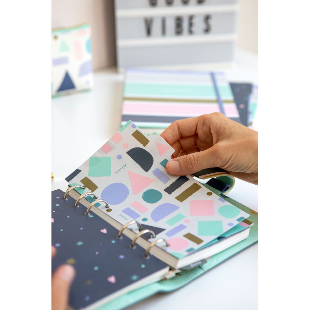 Filofax Organiser Good Vibes Personal Stripes - Cafe Supply