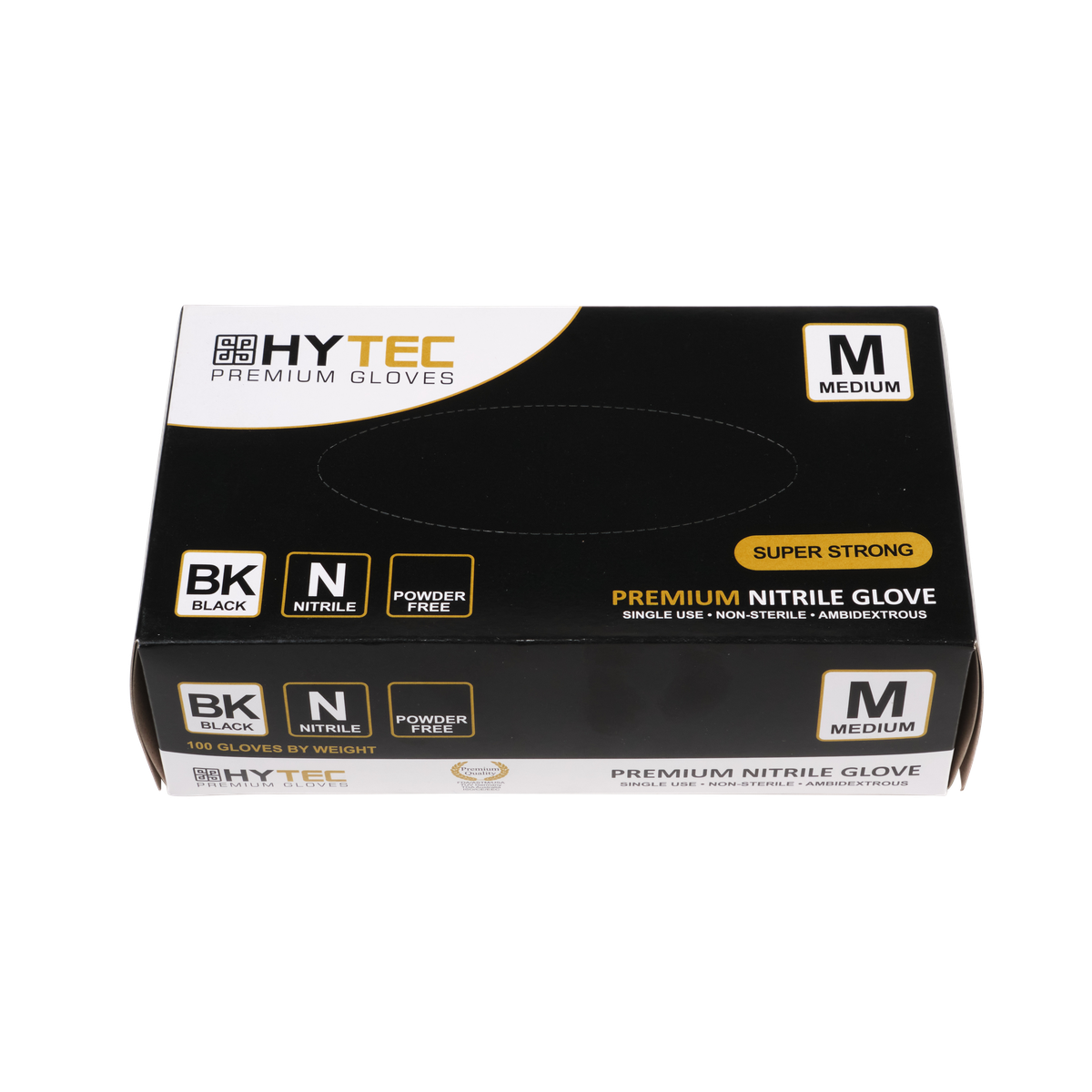 Hytec Black Nitrile Gloves, Powder Free - Cafe Supply