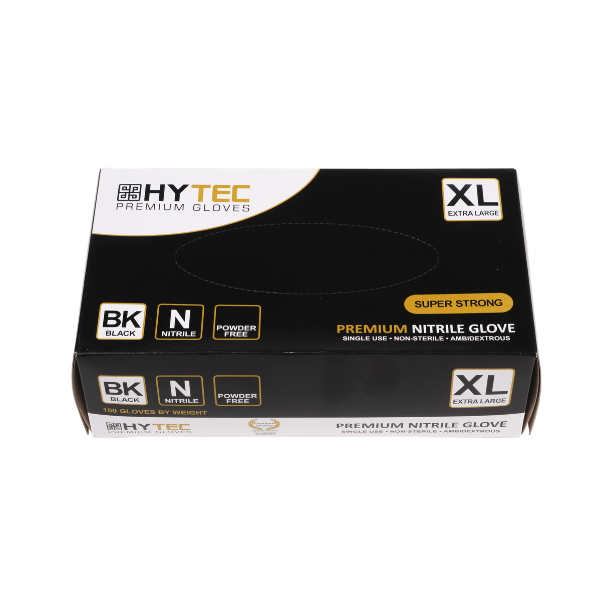 Hytec Black Nitrile Gloves, Powder Free - Cafe Supply