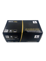 Hytec Black Textured Nitrile Gloves, Powder Free - Cafe Supply