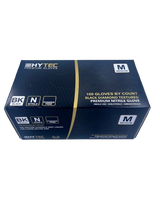 Hytec Black Textured Nitrile Gloves, Powder Free - Cafe Supply