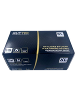 Hytec Black Textured Nitrile Gloves, Powder Free - Cafe Supply