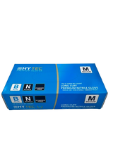 Hytec Blue Long Cuff Nitrile Gloves, Powder Free - Cafe Supply