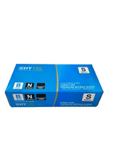 Hytec Blue Long Cuff Nitrile Gloves, Powder Free - Cafe Supply