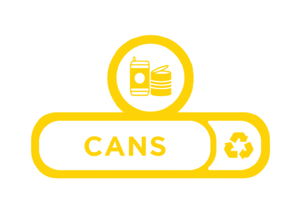 Rubbermaid Slim Jim Recycling Station Label - Custom Printed Labels - Cafe Supply