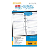 Debden Personal Dayplanner Refill 2025 Week to View - Cafe Supply