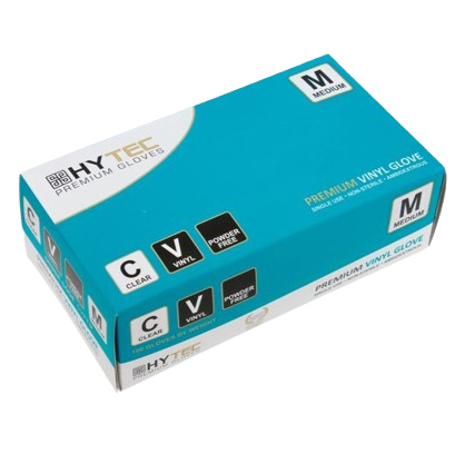 Hytec Clear Vinyl Gloves, Powder Free - Cafe Supply