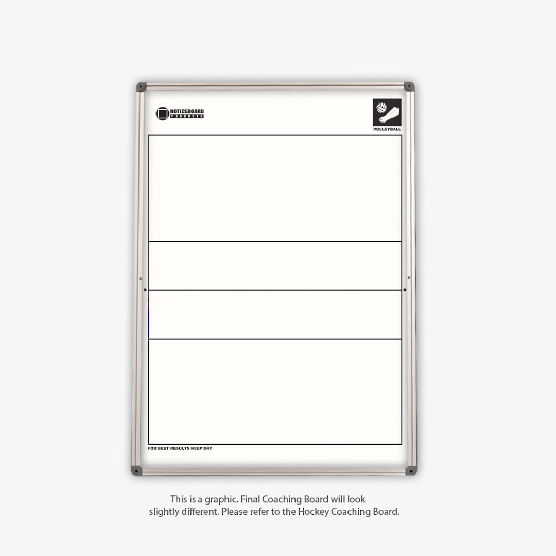 COACHING WHITEBOARDS | Magnetic | 600 x 900mm | Aluminium Frame - Cafe Supply