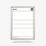 COACHING WHITEBOARDS | Magnetic | 600 x 900mm | Aluminium Frame - Cafe Supply