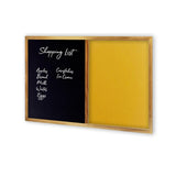 COMBIBOARD | Chalkboard + Brushed Fabric | Wood Frame - Cafe Supply