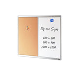 COMBIBOARD | Whiteboard + Corkboard | Aluminium Frame - Cafe Supply