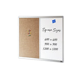 COMBIBOARD | Whiteboard + Hessian | Aluminium Frame - Cafe Supply