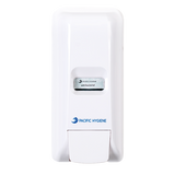 Pacific Hygiene 1L Soap & Sanitiser Dispenser - White - Cafe Supply