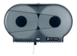 Pacific Hygiene Double Jumbo Toilet Roll Dispenser - Black - Cafe Supply