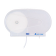 Pacific Hygiene Double Mini Jumbo Dispenser White - Cafe Supply