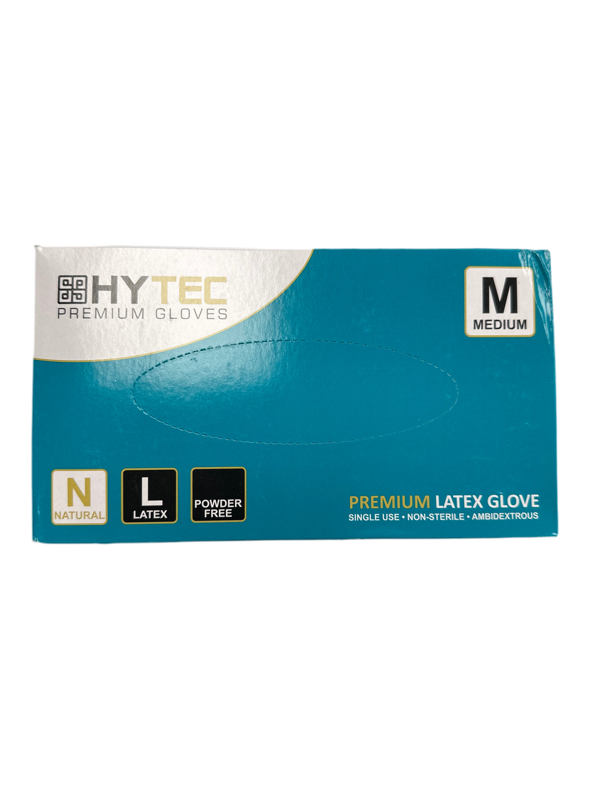 Hytec Natural Latex Powder Free Disposable Gloves
