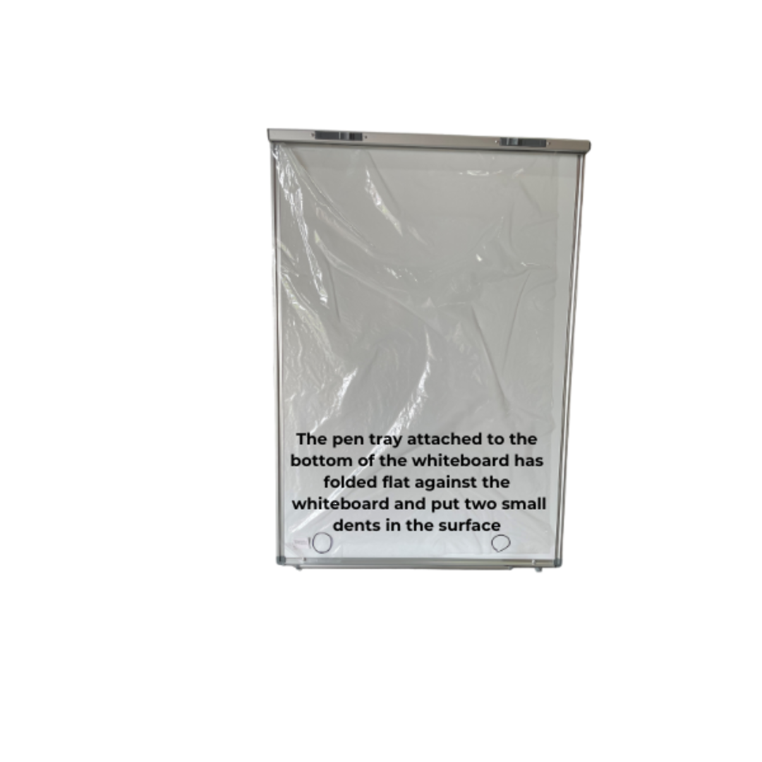 DAMAGED |MAGNETIC WHITEBOARD | with FLIPCHART PAD | Adjustable Telescopic Legs