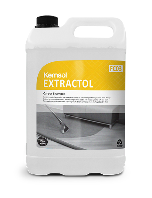 Kemsol Extractol Carpet Shampoo 5L - Cafe Supply