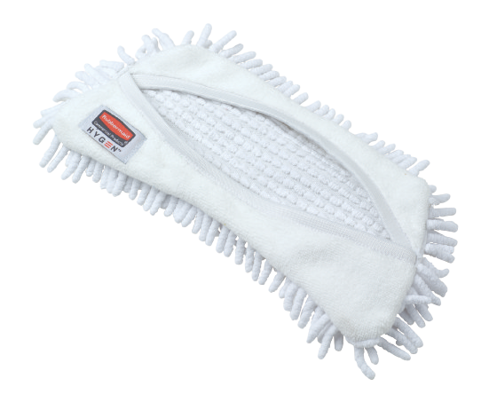 Rubbermaid Microfibre Flexi-Frame Hi-Pile Cover, White - Cafe Supply