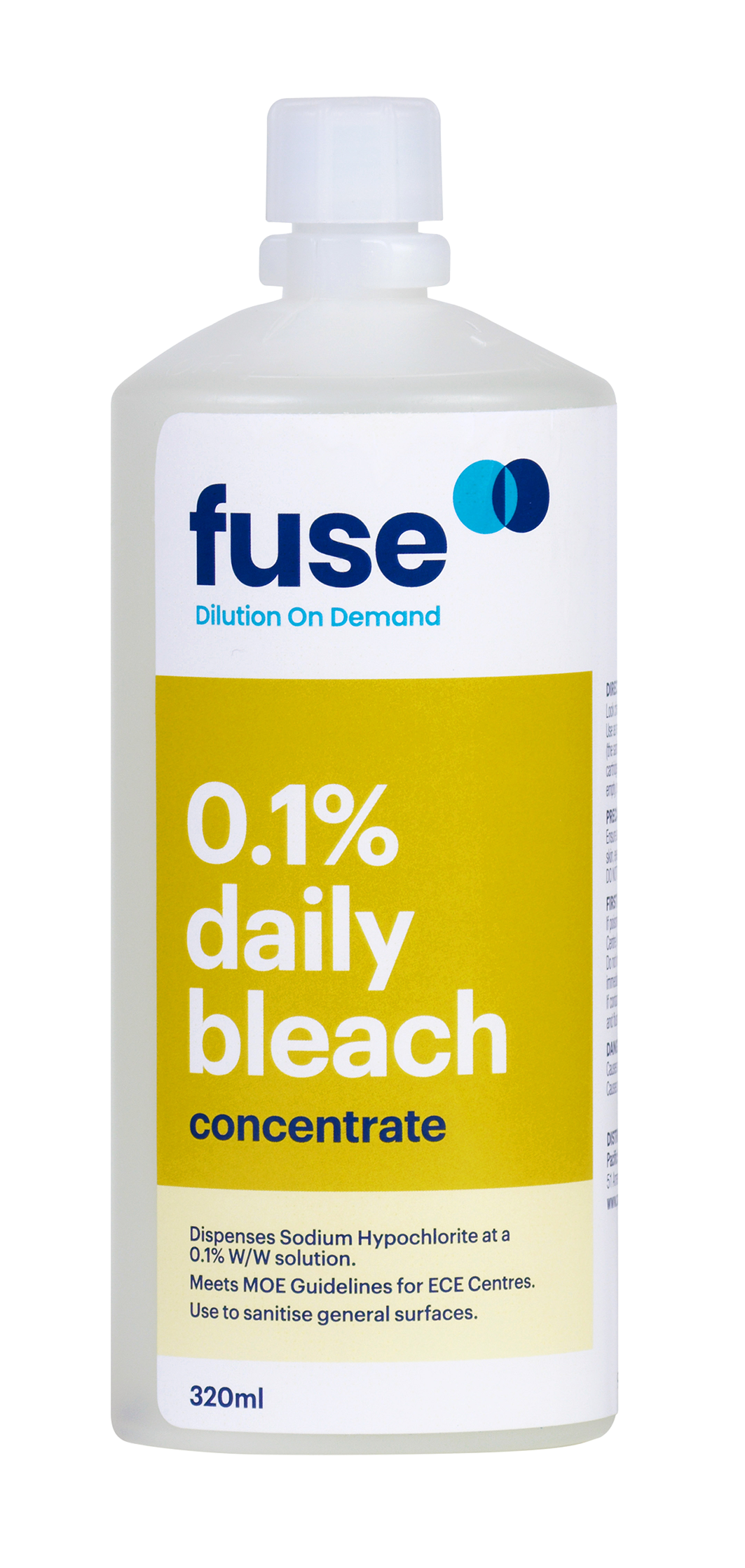 Fuse 0.1% Daily Bleach Concentrate - Cartridge - Cafe Supply