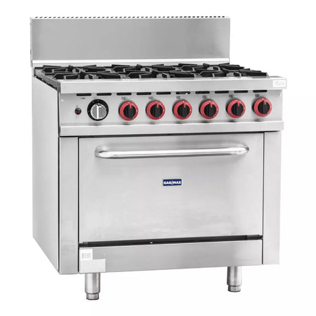 Gasmax 6 Burner With Oven Flame Failure GBS6TS - Cafe Supply