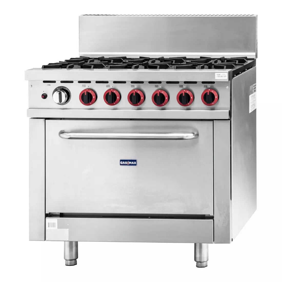 Gasmax 6 Burner With Oven Flame Failure GBS6TS - Cafe Supply