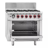 Gasmax 6 Burner With Oven Flame Failure GBS6TS - Cafe Supply