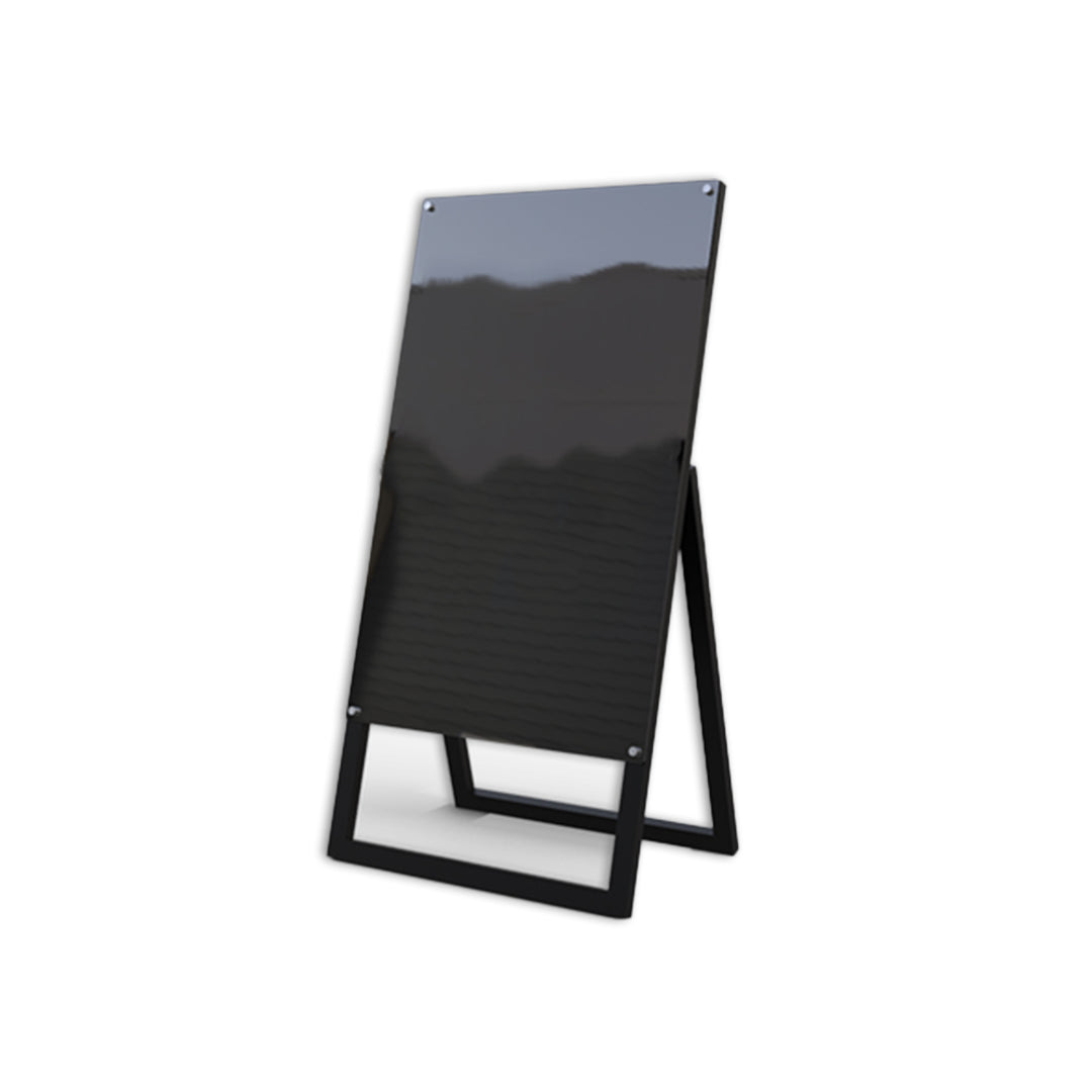GLASSBOARD EASEL | Magnetic | 500W x 800H | 1000H o/all - Cafe Supply