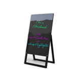 GLASSBOARD EASEL | Magnetic | 500W x 800H | 1000H o/all - Cafe Supply